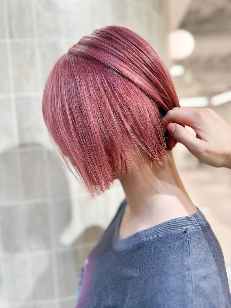 【annex藤川】タッセルボブ&times;ハイトーンピンク