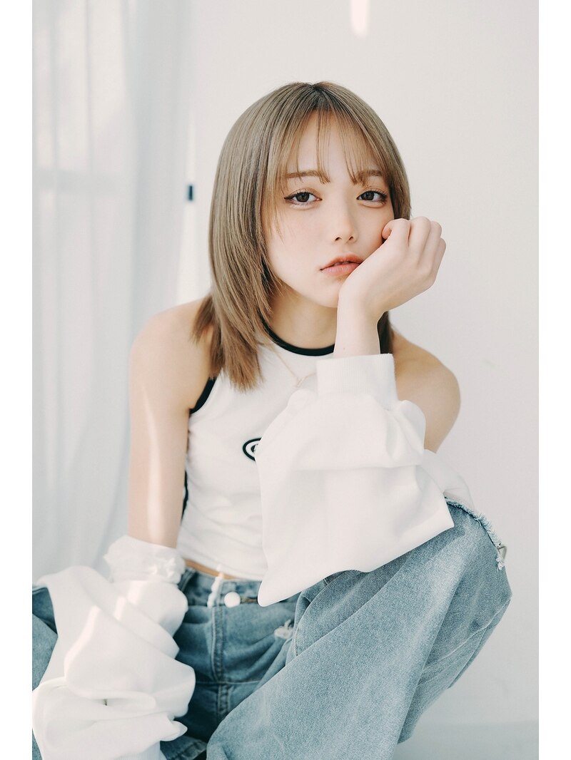 【annex松田レイヤーボブ/ミルクティーグレージュ/